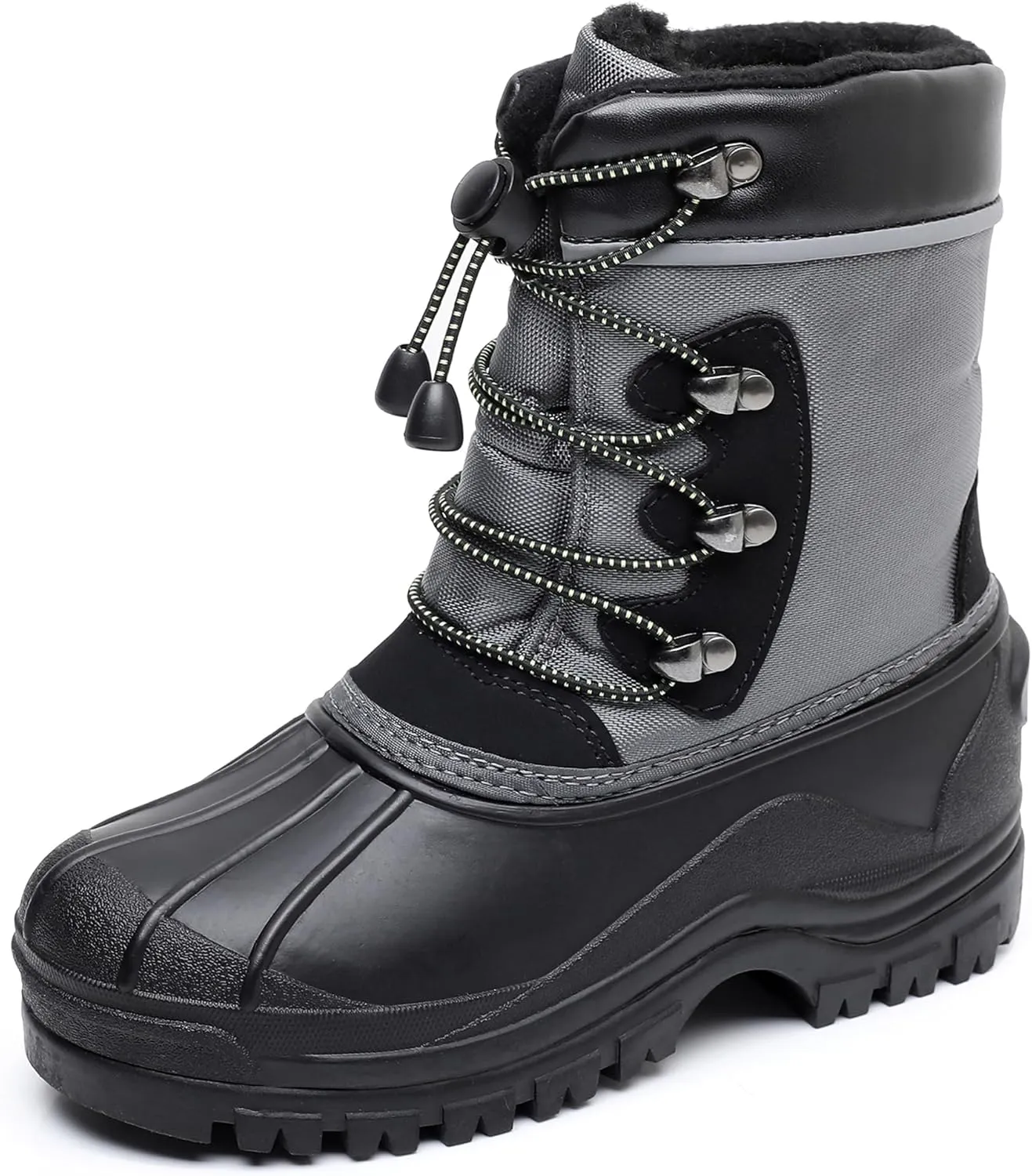 Felabo Kids Boys Girls Snow Boots Water-Resistant Winter Boots with Warm Lining & Anti-Slip Sole (Little Kid/Big Kid)