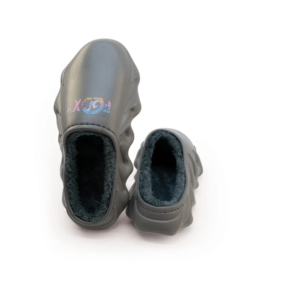 Foxy Cozy Slides - Grey