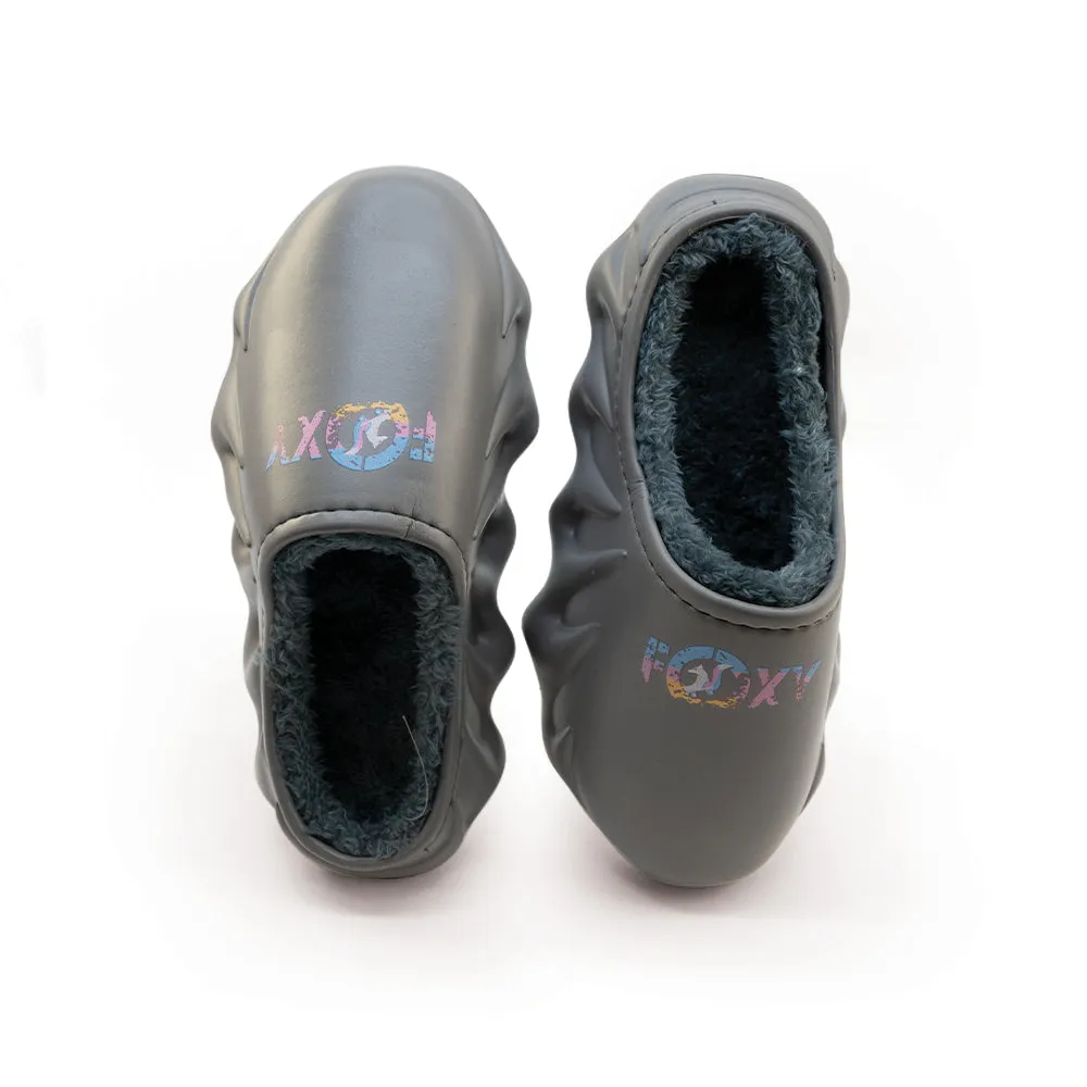 Foxy Cozy Slides - Grey