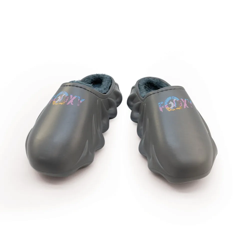 Foxy Cozy Slides - Grey