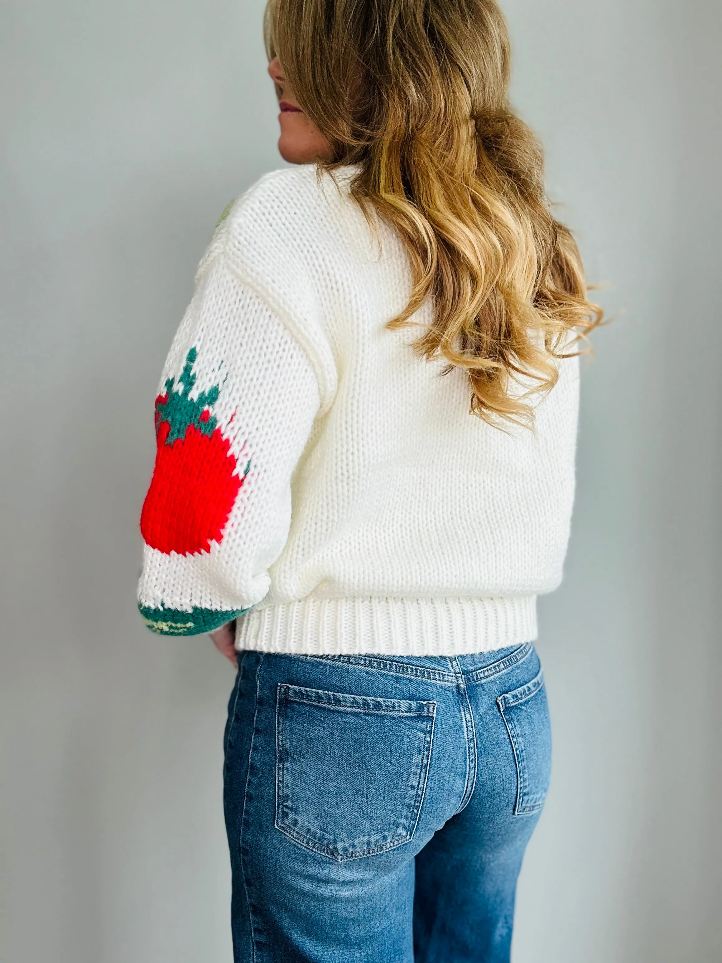 Fresh & Fun Veggie Print Sweater