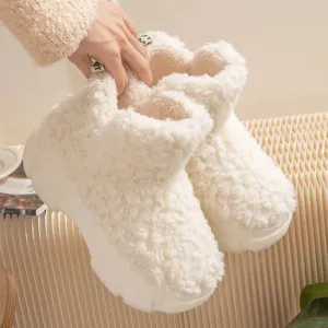 Furry Winter Cotton Slippers
