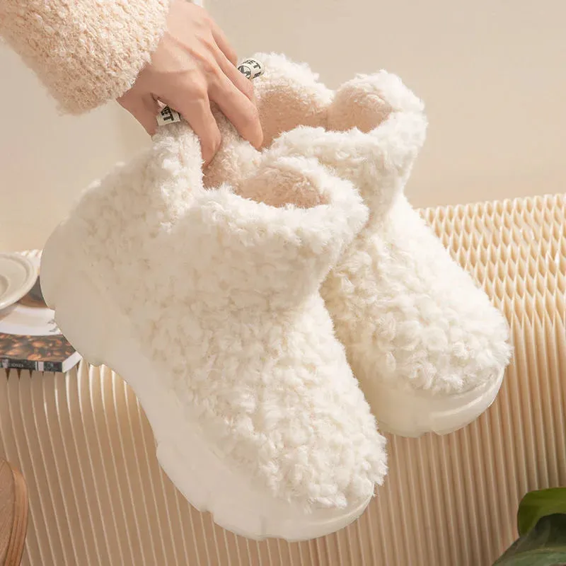 Furry Winter Cotton Slippers