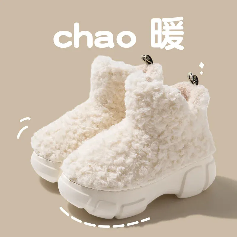 Furry Winter Cotton Slippers