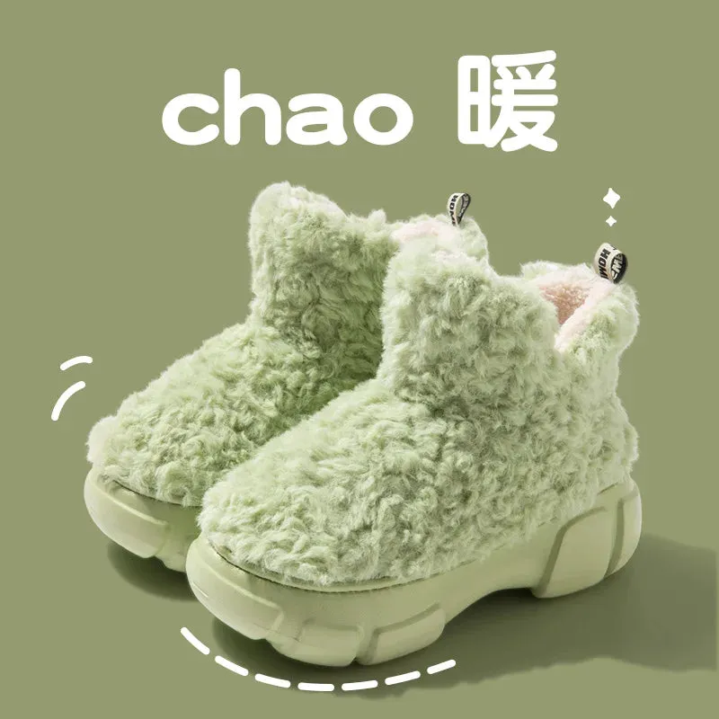 Furry Winter Cotton Slippers