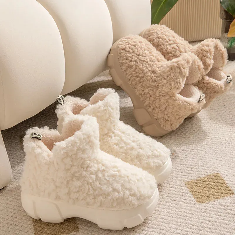 Furry Winter Cotton Slippers