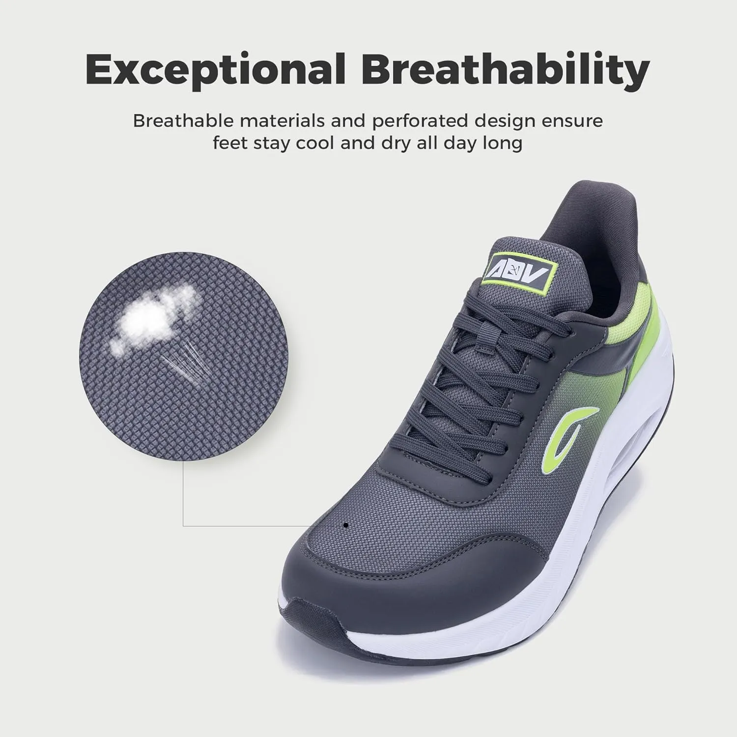 GANNOU Wide Toe Box Shoes for Men Arch Support Walking Shoes Plantar Fasciitis Orthotic Tennis Sneakers