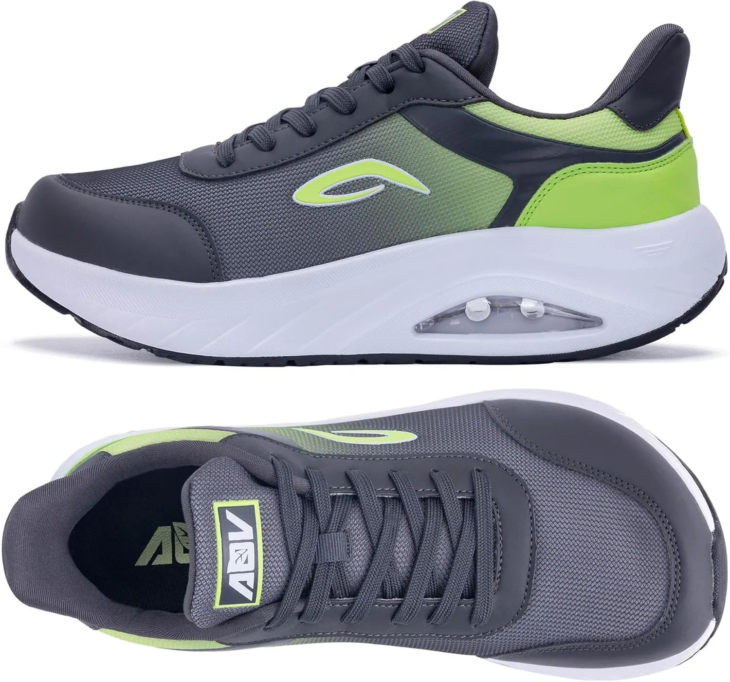 GANNOU Wide Toe Box Shoes for Men Arch Support Walking Shoes Plantar Fasciitis Orthotic Tennis Sneakers
