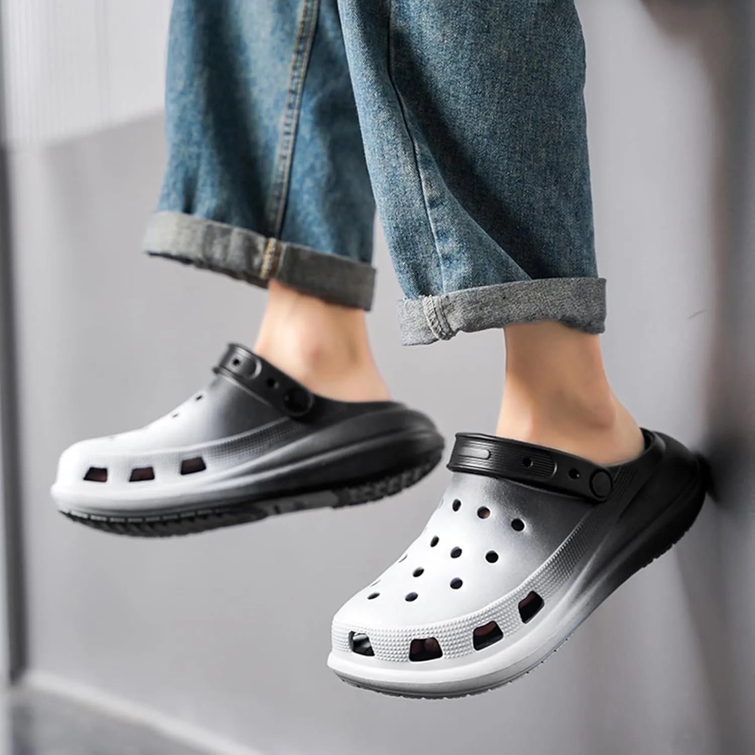 Garden Clogs for Women Men Comfortable Quick-Dry Slip On Shoes Unisex Adults Breathable Casual Lightweight Non Slip Slippers Sandals for Indoor Outdoor Pool Beach Yard Kitchen