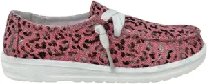 Gypsy Jazz Children's Slip-On Shoes, Lil Kylie, Pink Leopard Print, Size 13