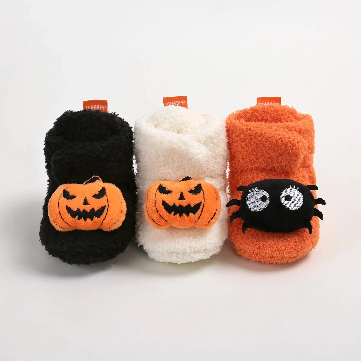 Halloween Pumpkin - Baby Booties Slippers