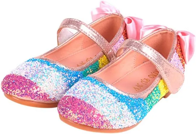 Healifty 1 Pair Dance Flat Slippers Ballet Belly Slippers Flat Shoes for Girls Ballroom Dance Shoes Flats Shoes Kids Ballet Shoes Shoes Child Dress Latin Dance Shoes Pink