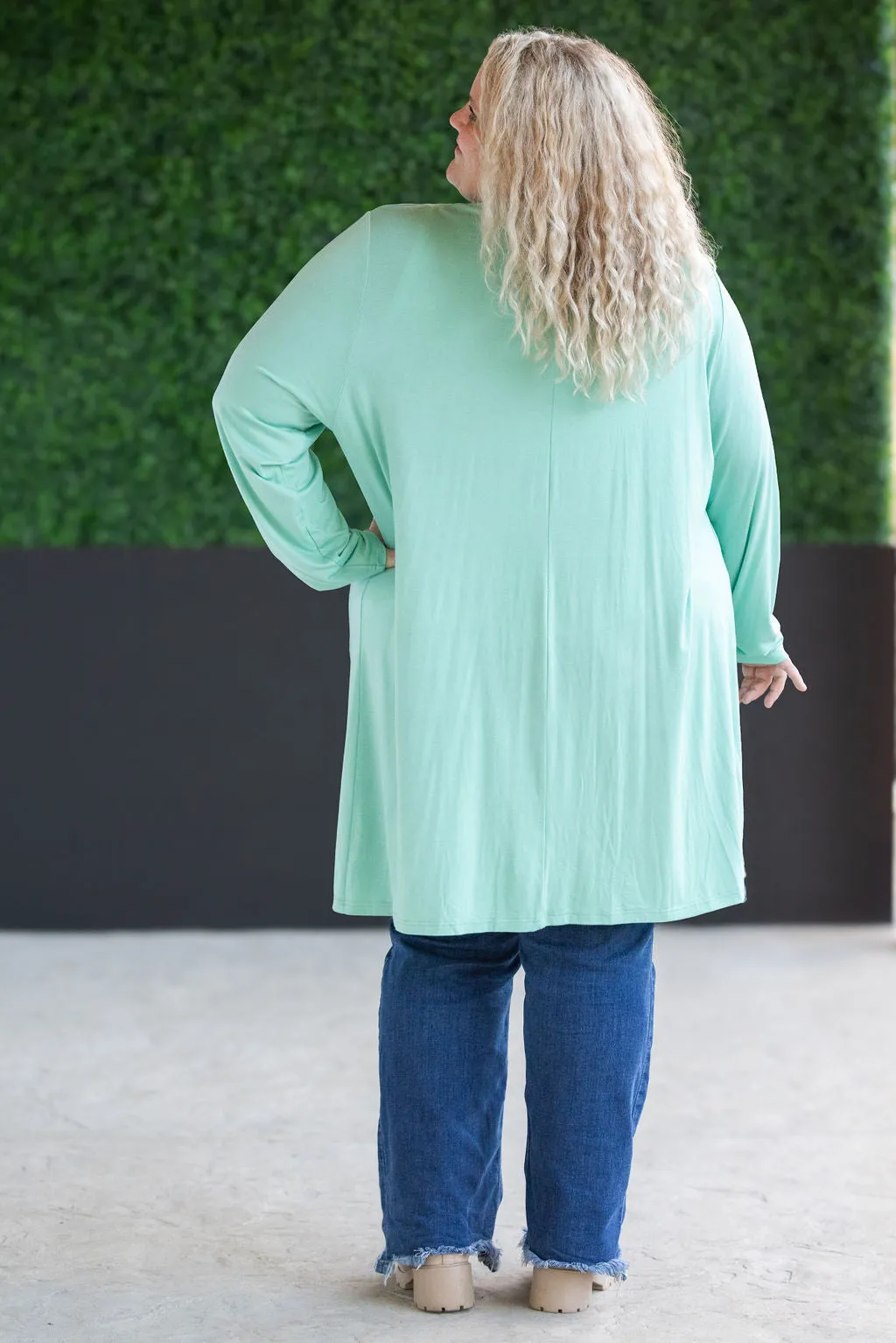 IN STOCK Classic Cardigan - Mint FINAL SALE