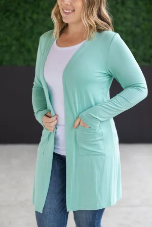 IN STOCK Classic Cardigan - Mint FINAL SALE