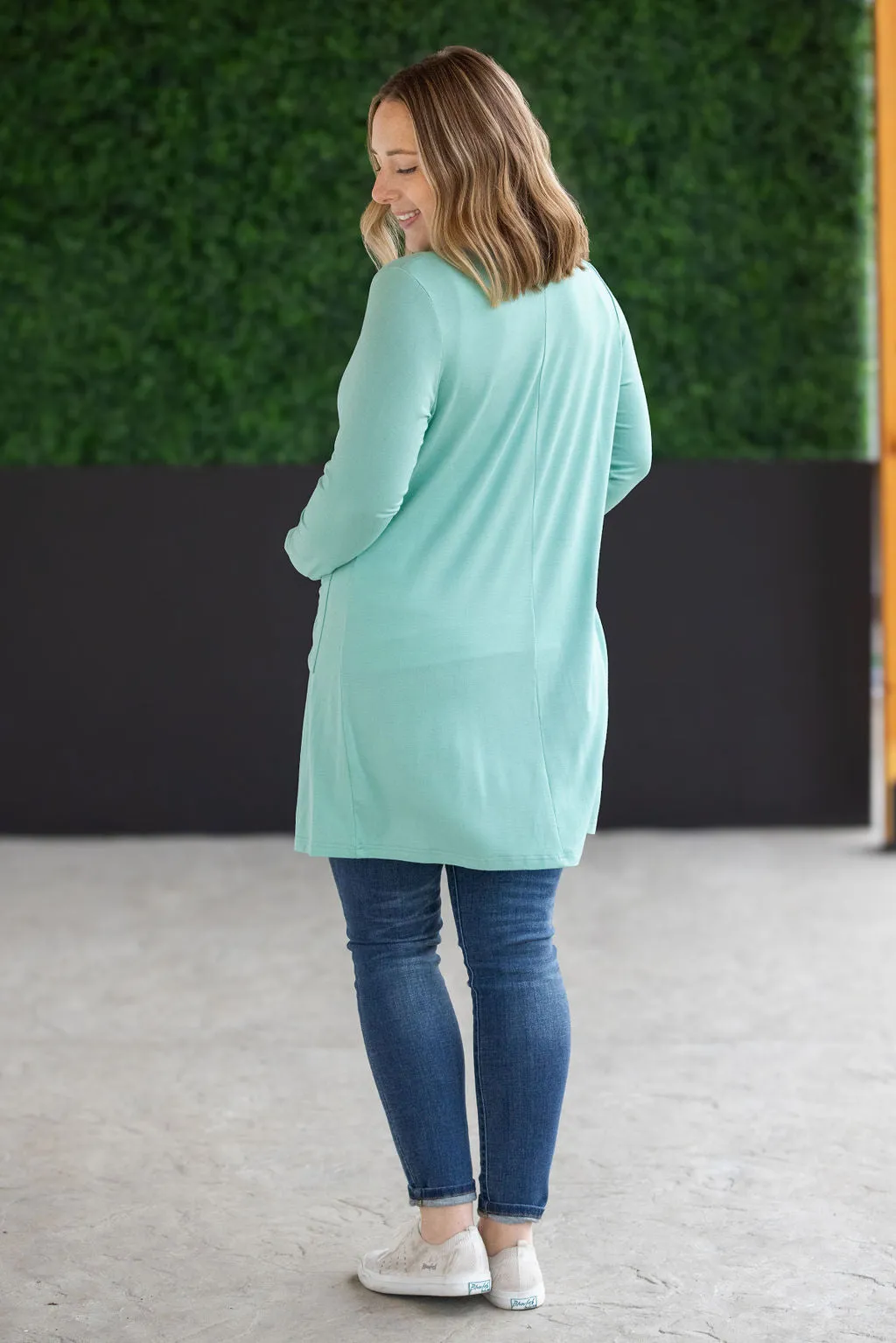 IN STOCK Classic Cardigan - Mint FINAL SALE