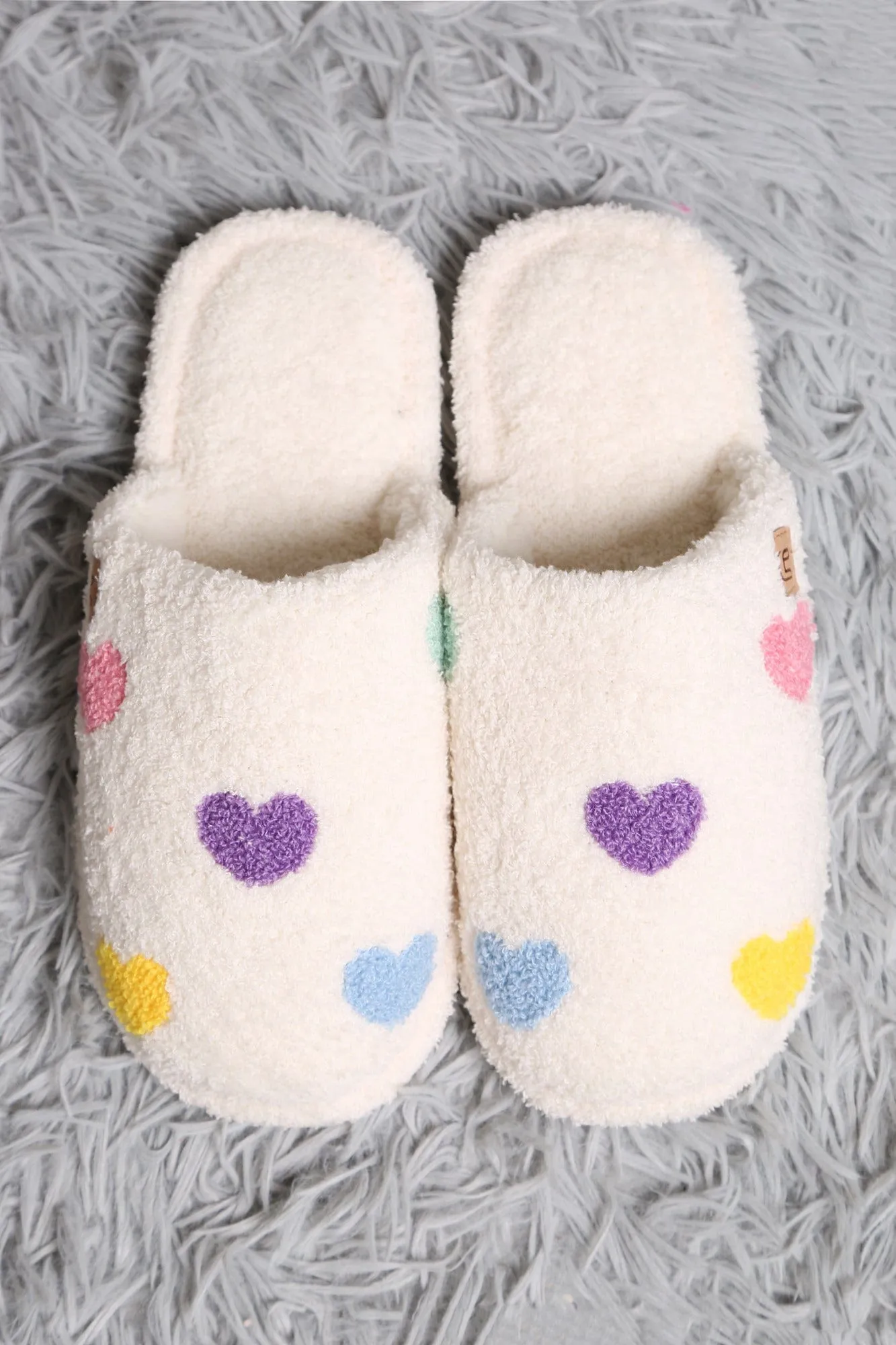 JCL6106 Super Lux Multi Color Heart Slippers