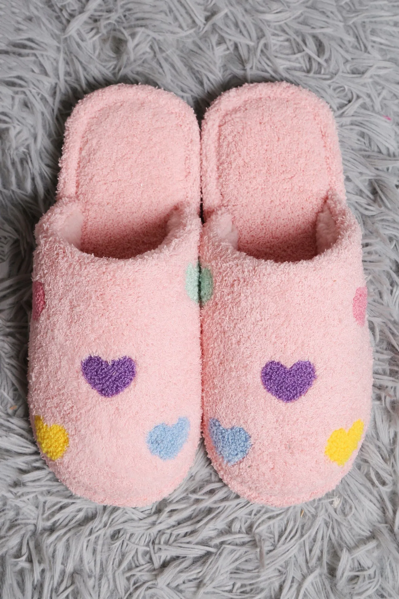 JCL6106 Super Lux Multi Color Heart Slippers