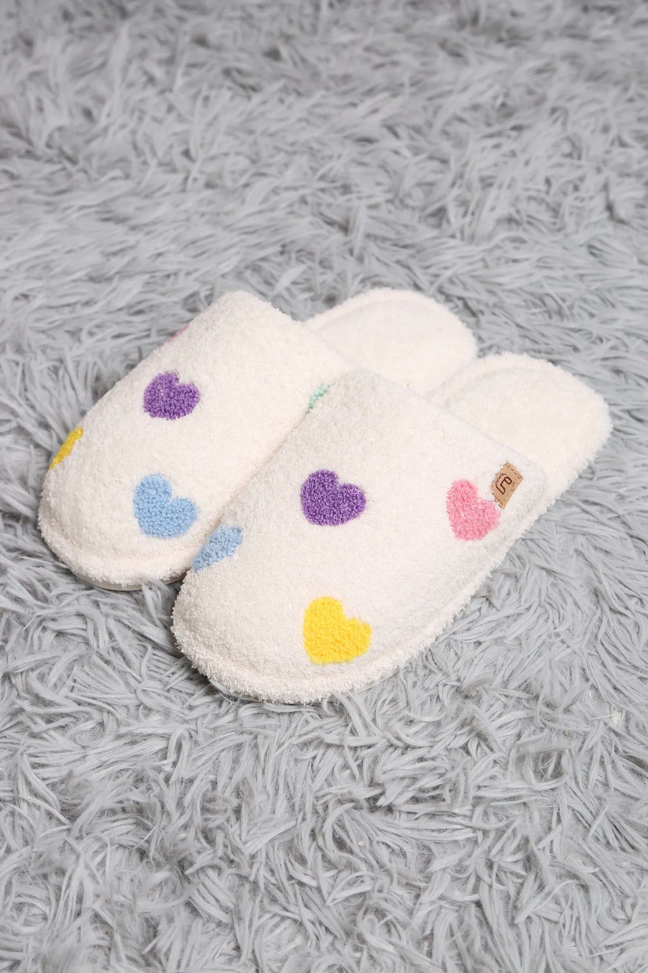 JCL6106 Super Lux Multi Color Heart Slippers