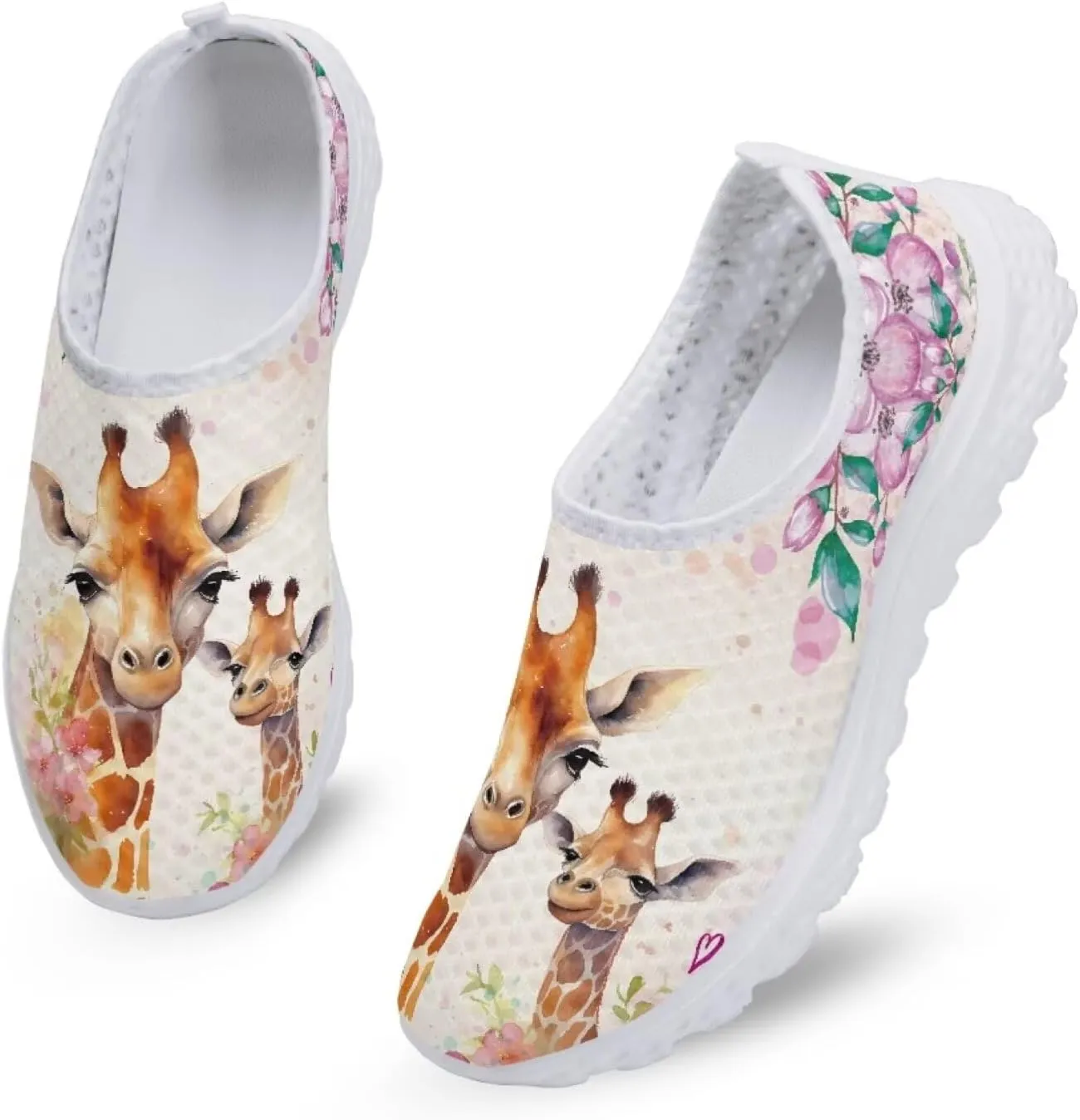 Jeiento Christmas Shoes for Womens Girls Walking Shoes Tennis Shoes Breathable Comfortable Athletic Running Shoe US 5.5-11.5