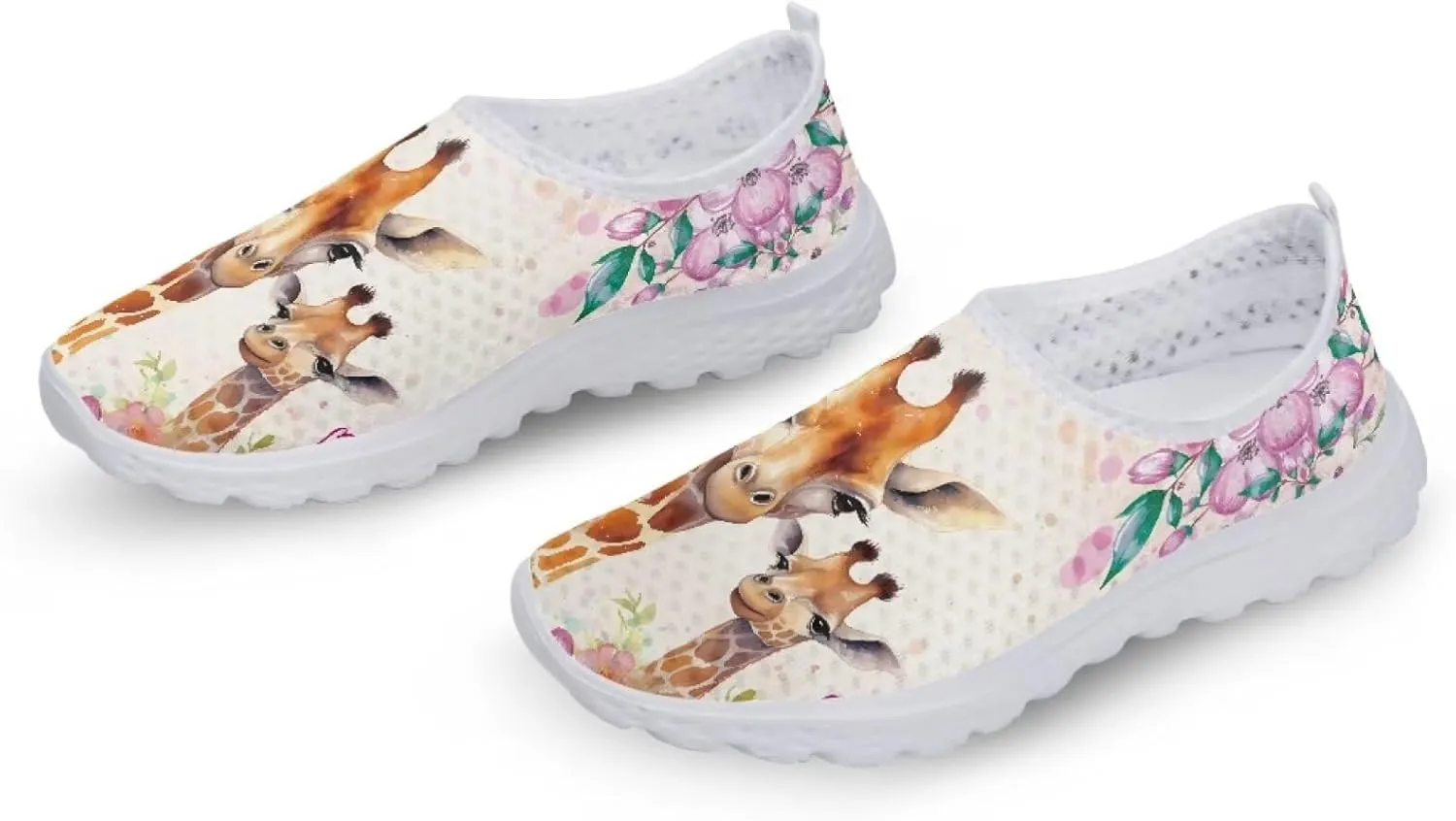 Jeiento Christmas Shoes for Womens Girls Walking Shoes Tennis Shoes Breathable Comfortable Athletic Running Shoe US 5.5-11.5