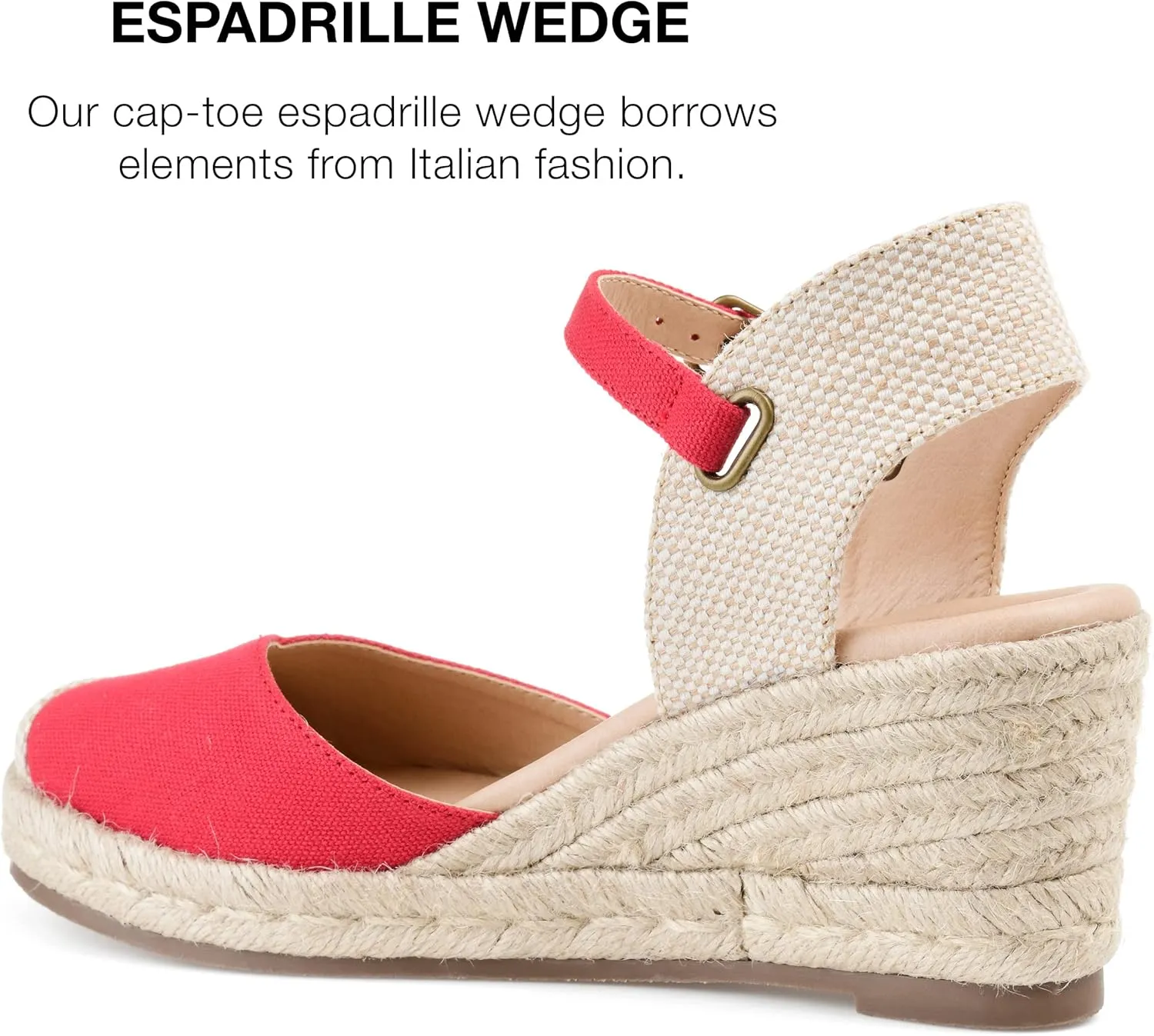 Journee Women's Comfort Foam Ashlyn Espadrille Wedge Sandals