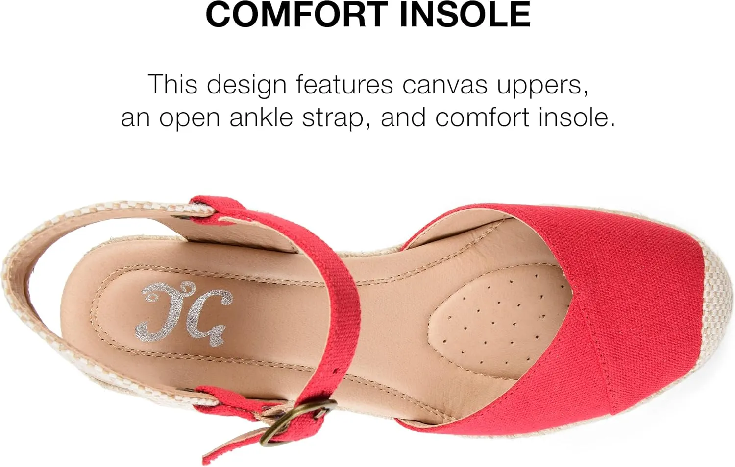 Journee Women's Comfort Foam Ashlyn Espadrille Wedge Sandals