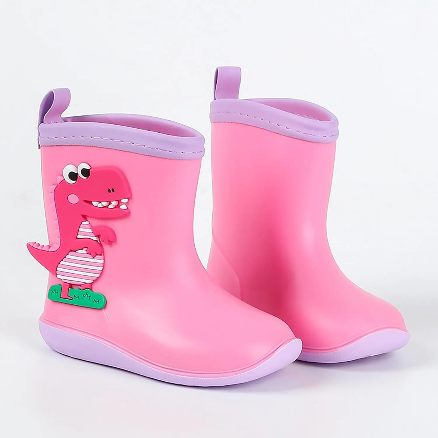 Kids Dinosaur Printed Rain Shoes Outdoor Non Slip Rain Boots Children's Teenage Mud Boots with Non Big Kids Winter Boots