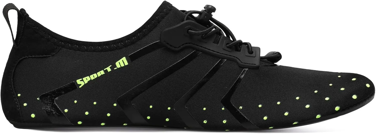 L-RUN Womens Mens Water Shoes Barefoot Skin Aqua Socks for Run Dive Surf Pool Beach Yoga Quick Dry Swim Shoes Non-Slip