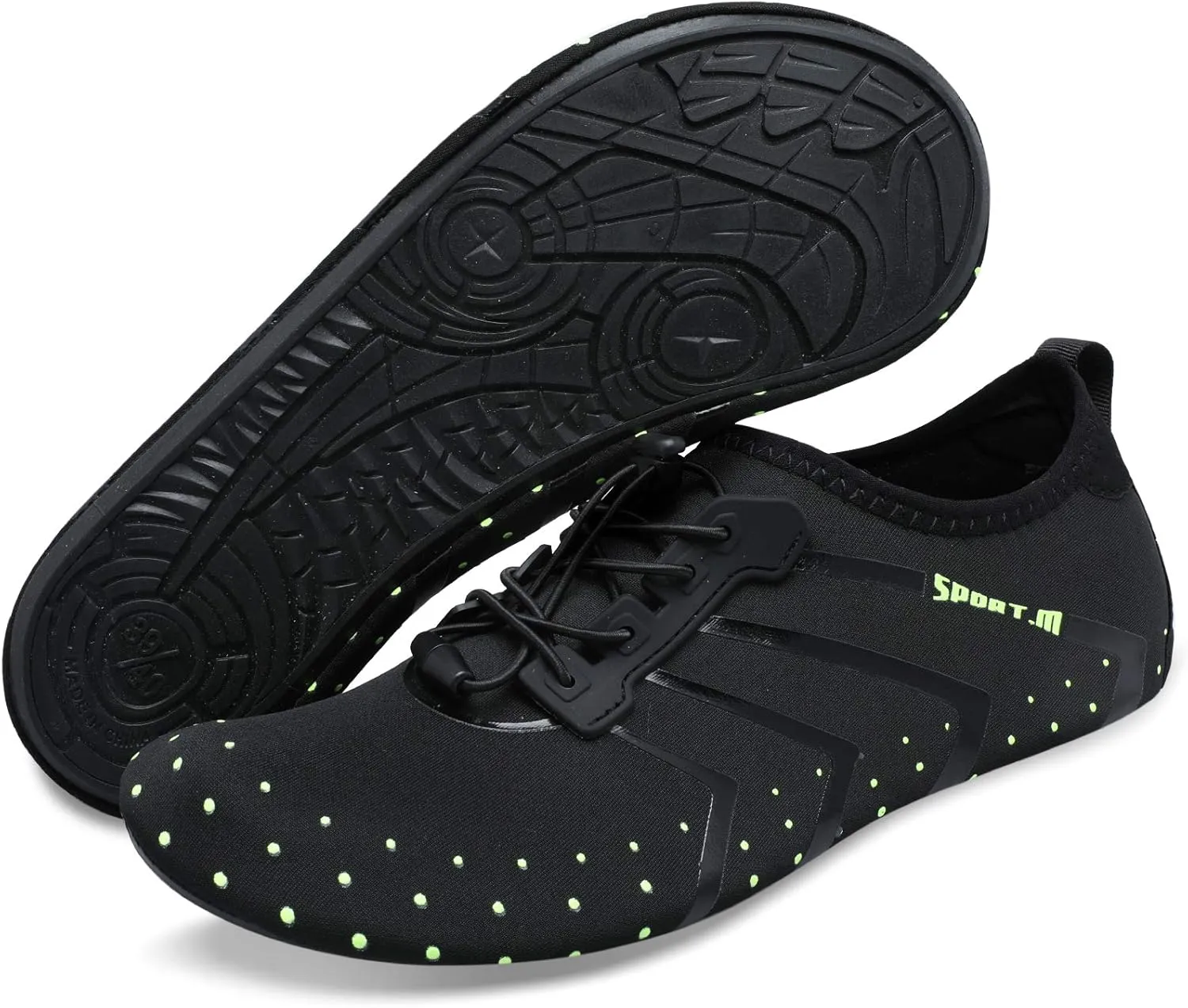 L-RUN Womens Mens Water Shoes Barefoot Skin Aqua Socks for Run Dive Surf Pool Beach Yoga Quick Dry Swim Shoes Non-Slip