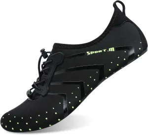 L-RUN Womens Mens Water Shoes Barefoot Skin Aqua Socks for Run Dive Surf Pool Beach Yoga Quick Dry Swim Shoes Non-Slip
