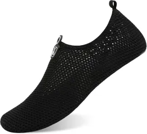 L-RUN Womens Mens Water Shoes Barefoot Skin Aqua Socks for Run Dive Surf Pool Beach Yoga Quick Dry Swim Shoes Non-Slip