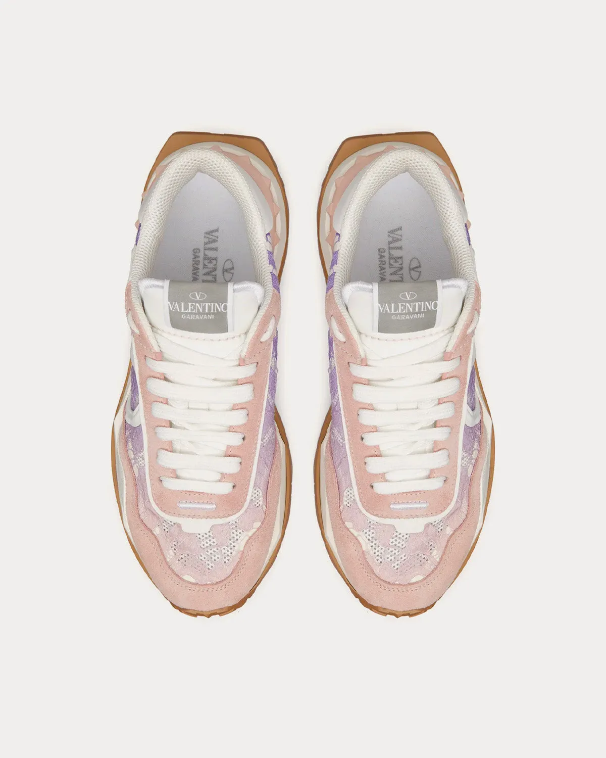 Lacerunner Lace & Mesh Wisteria Low Top Sneakers