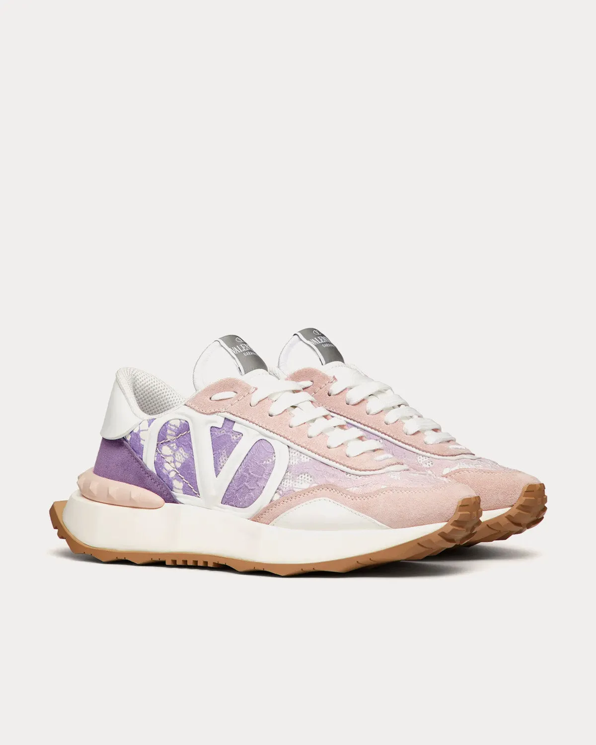 Lacerunner Lace & Mesh Wisteria Low Top Sneakers