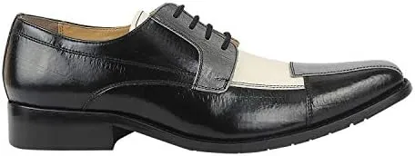 LIBERTYZENO Mens Lizard Print Genuine Leather Adults Lace Up Oxford Dress Shoes for Easter Gift