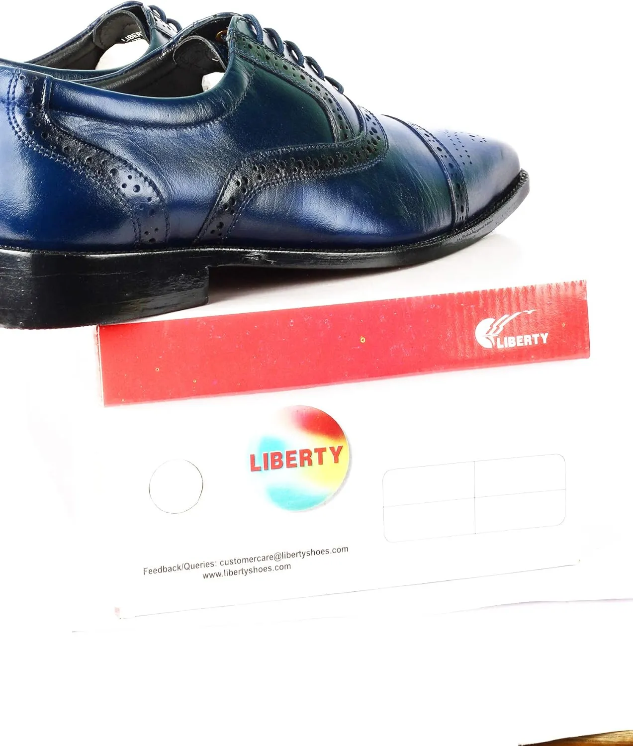 LIBERTYZENO Mens Wingtip Brogue Genuine Leather Adults Lace Up Oxford Dress Shoes for Easter Gift