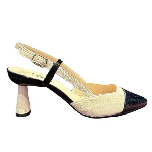 LODI "Marute" Black/Cream - Heel