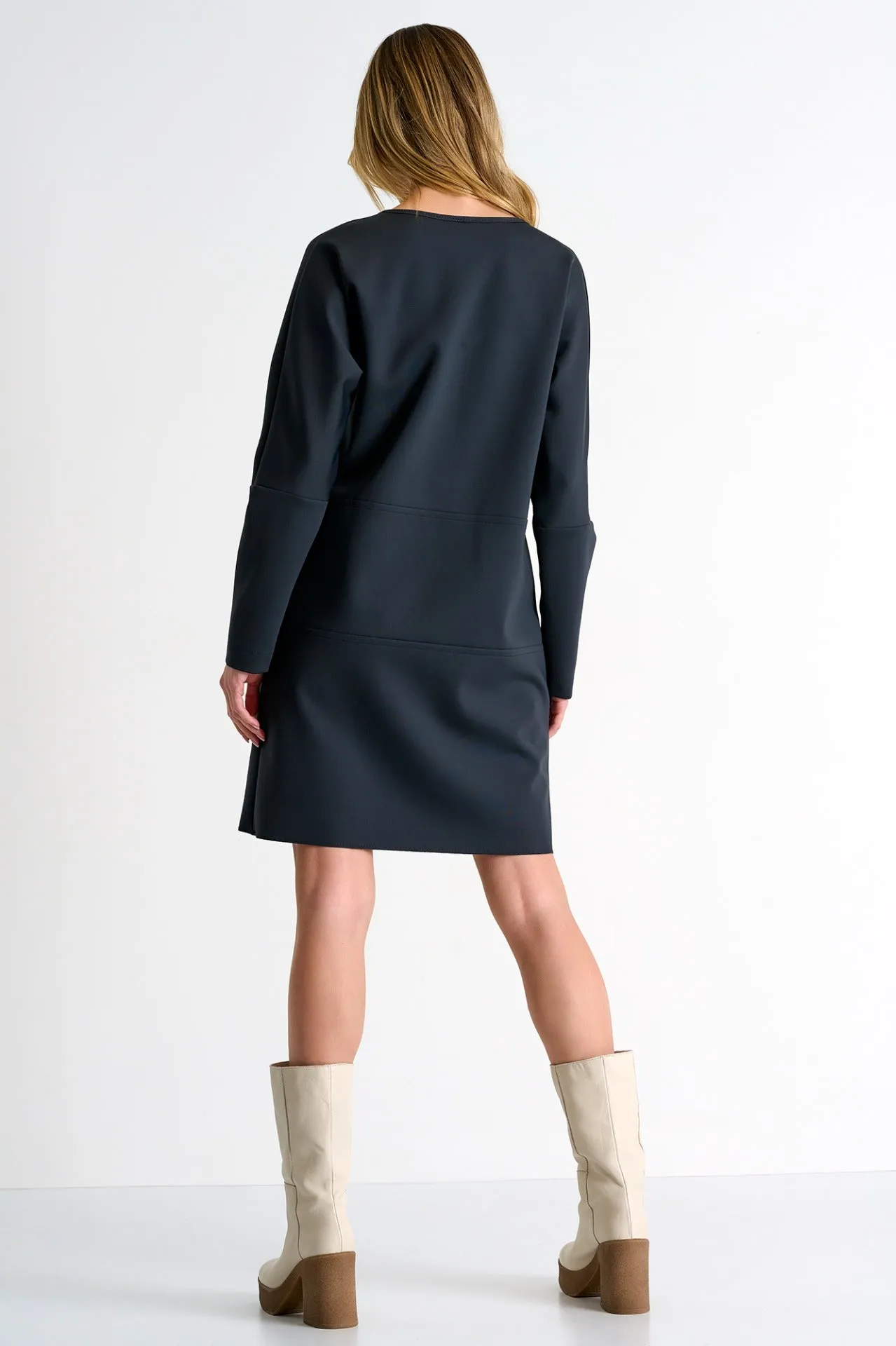 Long Sleeve Round Neck Dress