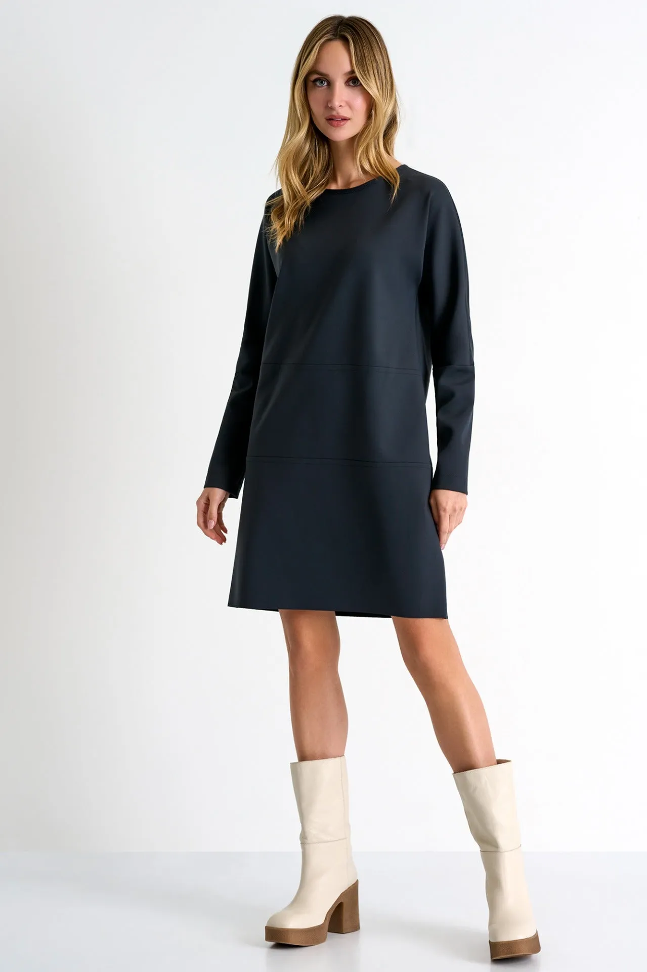 Long Sleeve Round Neck Dress
