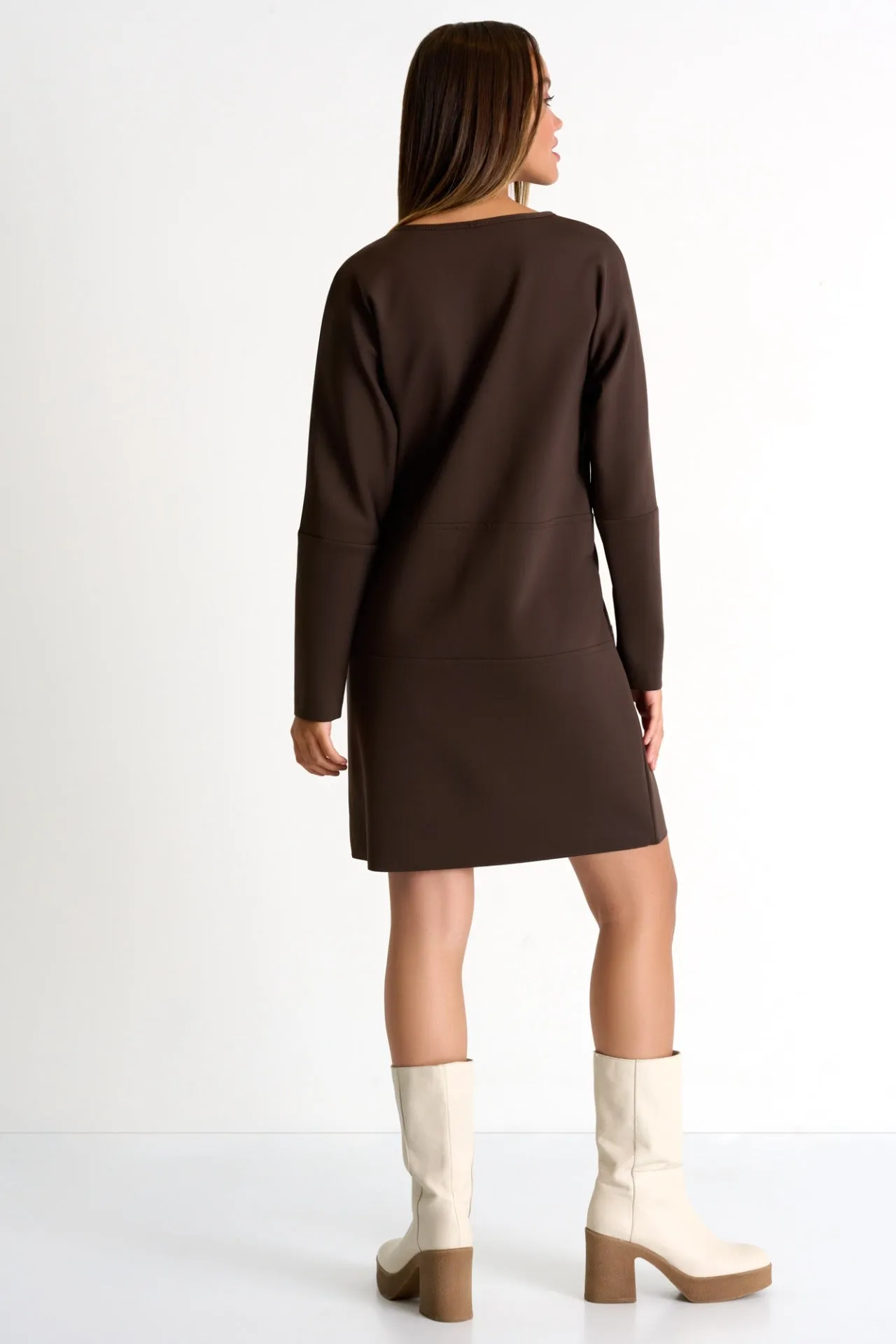 Long Sleeve Round Neck Dress