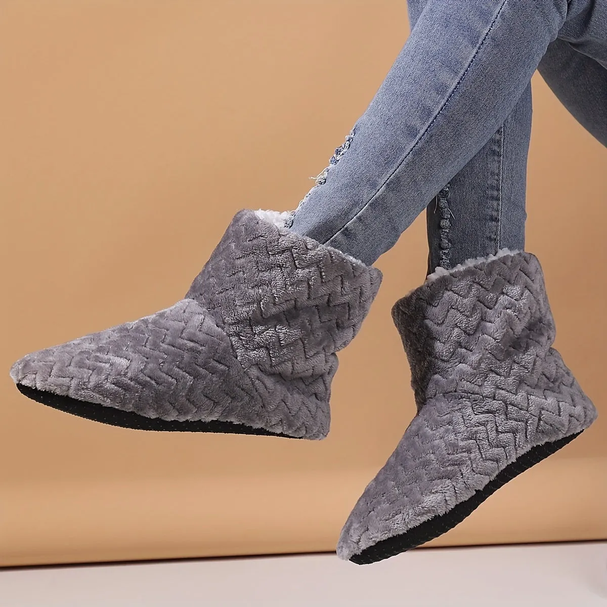 Luxurious Cozy Plush Lined SlipOn Boots for Women