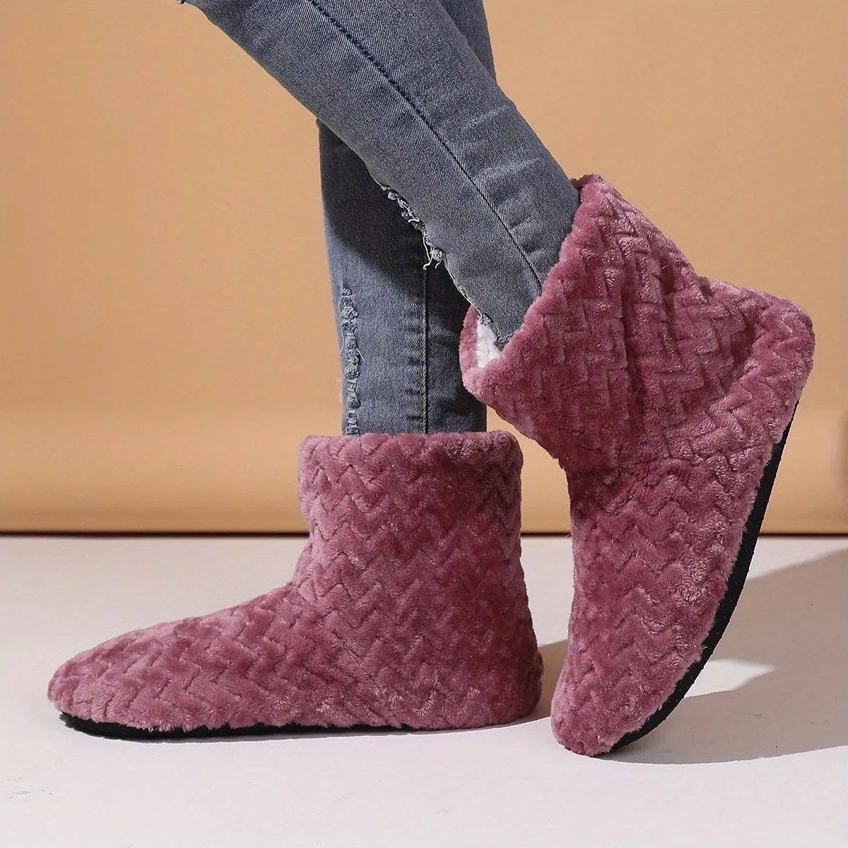 Luxurious Cozy Plush Lined SlipOn Boots for Women