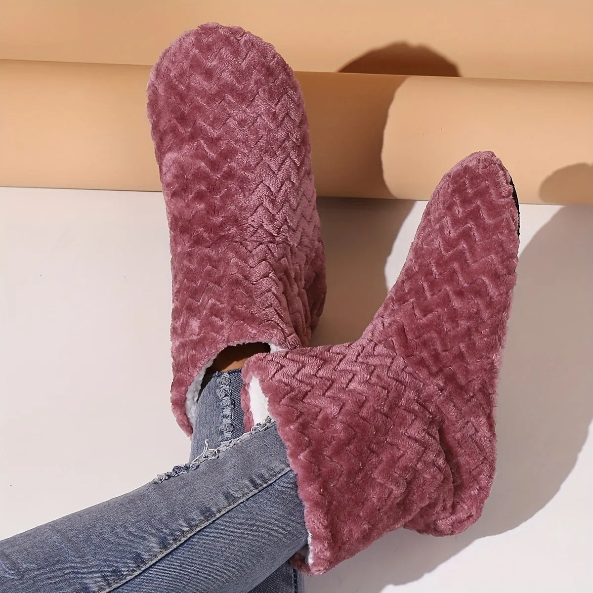 Luxurious Cozy Plush Lined SlipOn Boots for Women