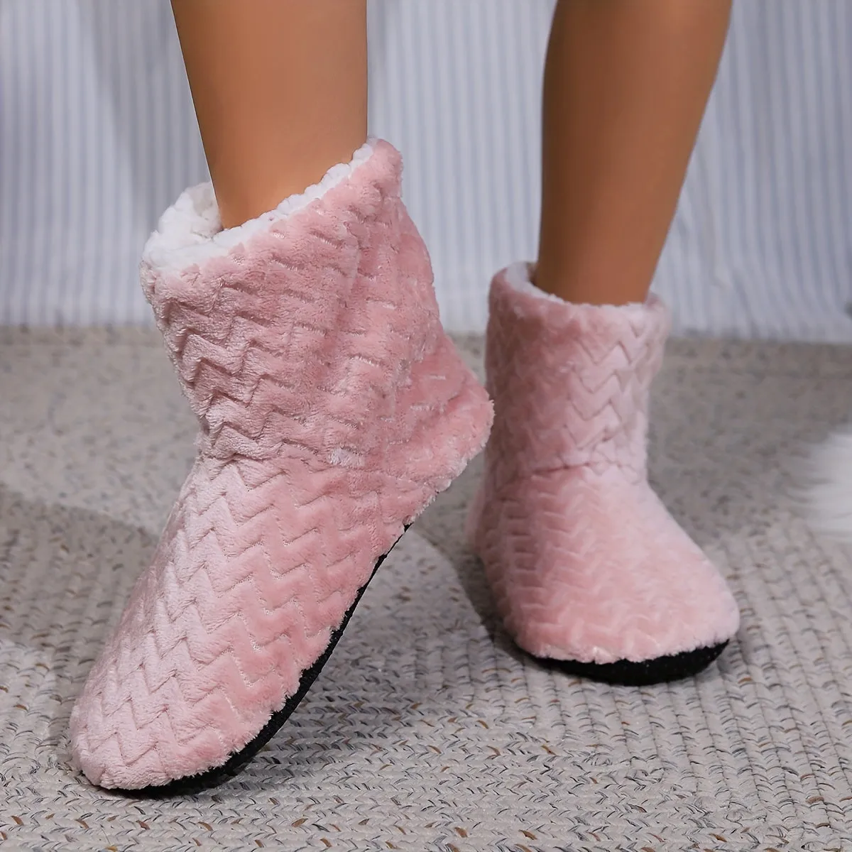 Luxurious Cozy Plush Lined SlipOn Boots for Women