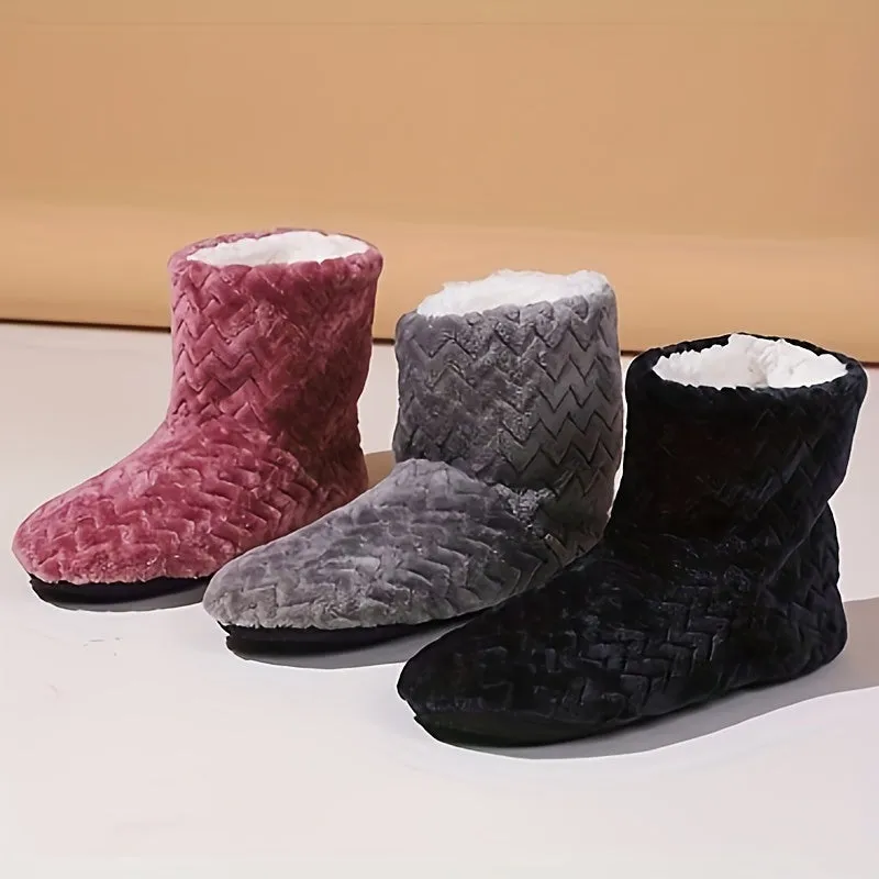 Luxurious Cozy Plush Lined SlipOn Boots for Women