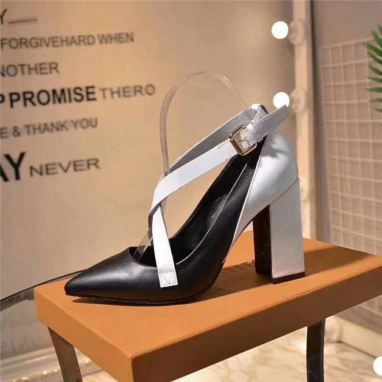 Luxury Designer Genuine Leather Comfortable High-end High Heels