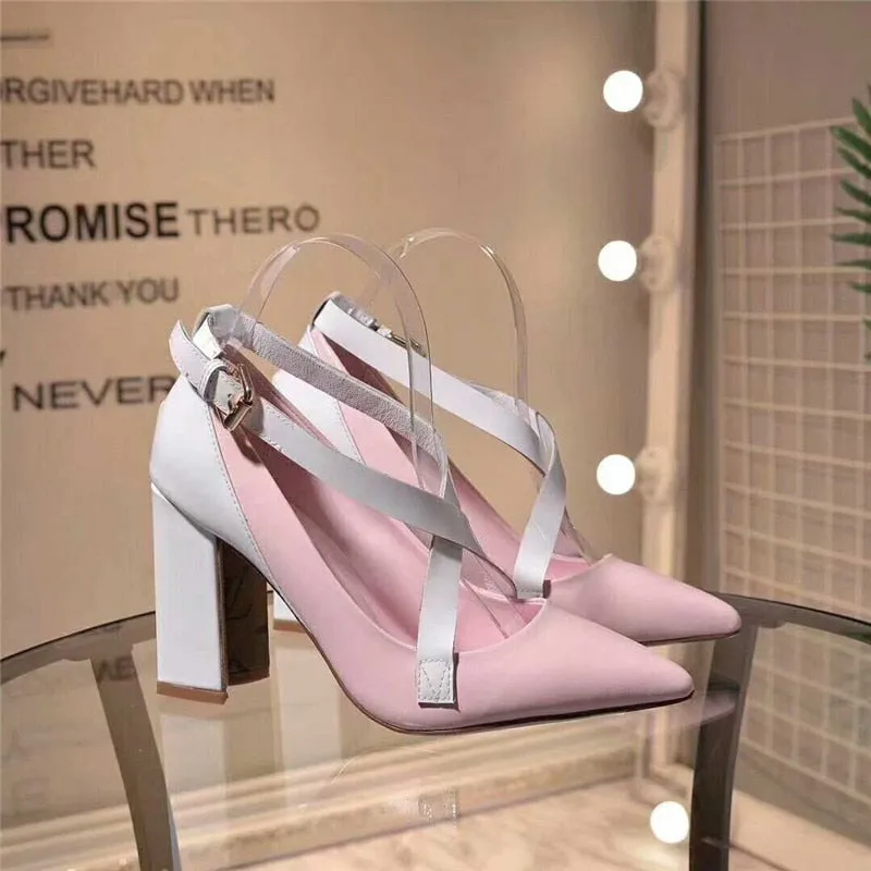 Luxury Designer Genuine Leather Comfortable High-end High Heels