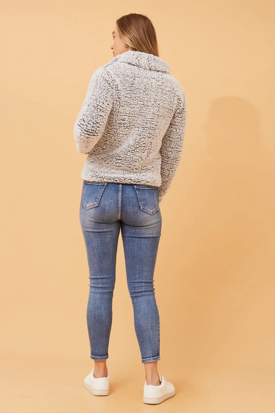 LYN FAUX FUR TEDDY JACKET