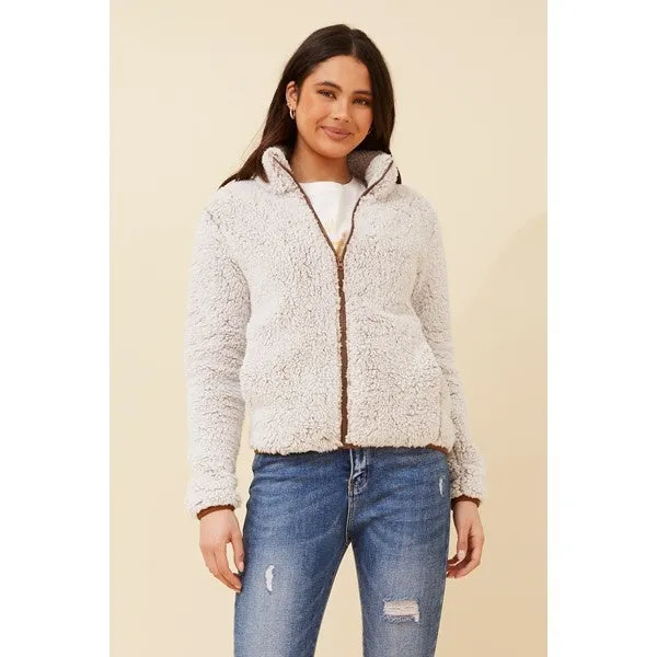 LYN FAUX FUR TEDDY JACKET