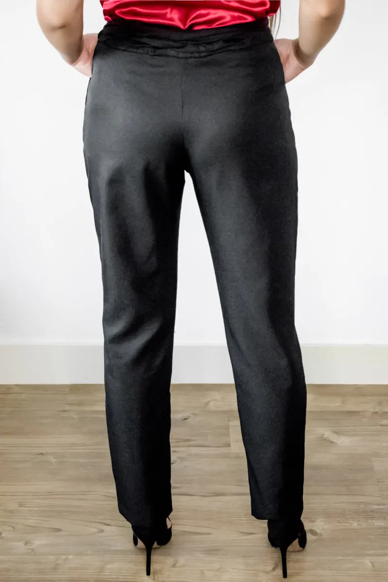 Lysis Black Slim Ankle Trousers