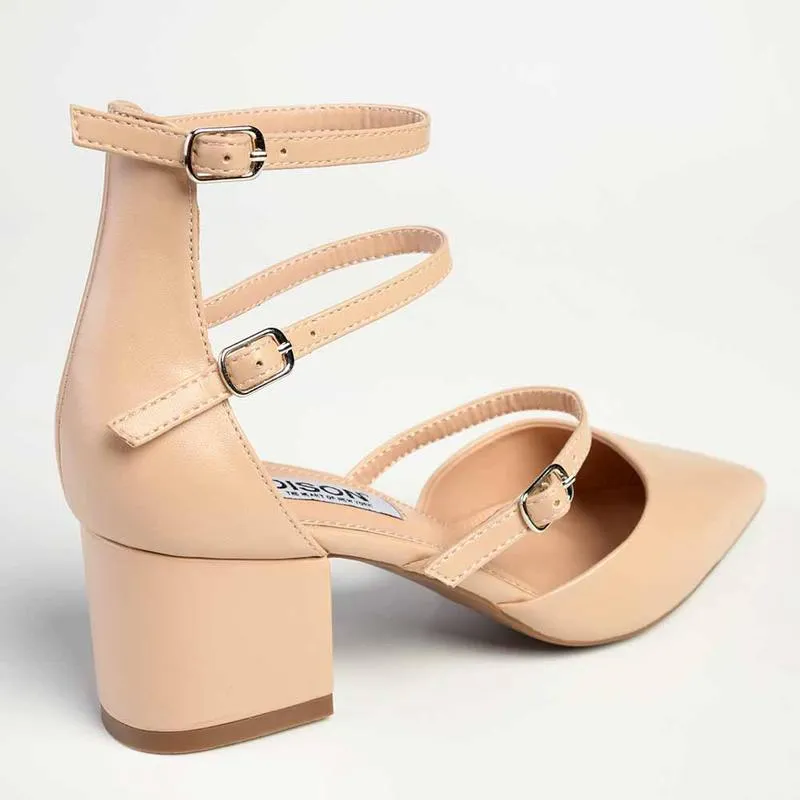 Madison Ivy Low Block Heel - Nude